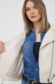 Куртка Pepe Jeans Sadie жіноча колір бежевий перехідна Куртка Pepe Jeans Sadie жіноча колір бежевий перехідна