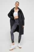 Парка adidas by Stella McCartney жіноча колір чорний перехідна oversize