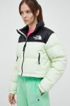 Пухова куртка The North Face NUPTSE SHORT JACKET жіноча колір зелений зимова Пухова куртка The North Face NUPTSE SHORT JACKET жіноча колір зелений зимова
