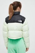 Пухова куртка The North Face NUPTSE SHORT JACKET жіноча колір зелений зимова Пухова куртка The North Face NUPTSE SHORT JACKET жіноча колір зелений зимова