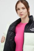 Пухова куртка The North Face NUPTSE SHORT JACKET жіноча колір зелений зимова Пухова куртка The North Face NUPTSE SHORT JACKET жіноча колір зелений зимова