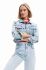 Джинсова куртка Desigual жіноча перехідна колір блакитний (3144454)