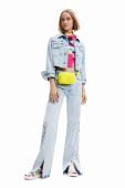 Джинсова куртка Desigual жіноча перехідна колір блакитний (3144454) Джинсова куртка Desigual жіноча перехідна колір блакитний (3144454)
