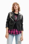 Куртка Desigual жіноча колір чорний перехідна (3052214) Куртка Desigual жіноча колір чорний перехідна (3052214)