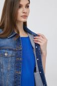 Джинсова куртка United Colors of Benetton жіноча перехідна колір блакитний (3122779) Джинсова куртка United Colors of Benetton жіноча перехідна колір блакитний (3122779)