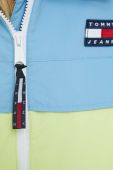 Куртка Tommy Jeans жіноча колір зелений перехідна Куртка Tommy Jeans жіноча колір зелений перехідна