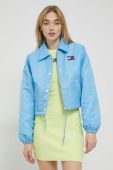 Куртка Tommy Jeans жіноча перехідна колір блакитний (2979750) Куртка Tommy Jeans жіноча перехідна колір блакитний (2979750)