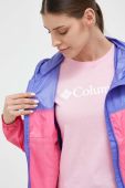 Куртка Columbia жіноча колір рожевий перехідна (3074086)