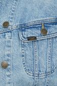 Джинсова куртка Lee жіноча перехідна oversize колір блакитний
