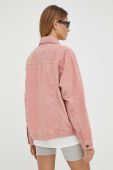 Куртка G-Star Raw жіноча колір рожевий перехідна Куртка G-Star Raw жіноча колір рожевий перехідна