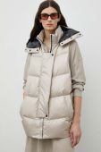 Пухова безрукавка MMC STUDIO жіночий колір бежевий зимовий