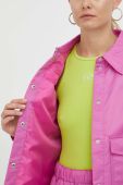Куртка Lovechild жіноча колір рожевий перехідна oversize Куртка Lovechild жіноча колір рожевий перехідна oversize