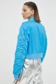 Куртка-бомбер Gestuz жіночий перехідна колір блакитний Куртка-бомбер Gestuz жіночий перехідна колір блакитний