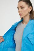 Куртка-бомбер Gestuz жіночий перехідна колір блакитний Куртка-бомбер Gestuz жіночий перехідна колір блакитний