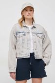 Джинсова куртка Pepe Jeans Turner Rose жіноча перехідна oversize колір блакитний Джинсова куртка Pepe Jeans Turner Rose жіноча перехідна oversize колір блакитний