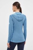 Спортивна кофта Mammut Aenergy Light з капюшоном меланж колір блакитний