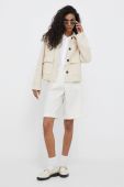 Куртка Joop! жіноча колір бежевий перехідна oversize Куртка Joop! жіноча колір бежевий перехідна oversize