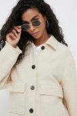 Куртка Joop! жіноча колір бежевий перехідна oversize Куртка Joop! жіноча колір бежевий перехідна oversize