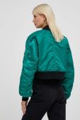 Куртка Alpha Industries MA-1 BOXY WMN жіноча колір зелений перехідна Куртка Alpha Industries MA-1 BOXY WMN жіноча колір зелений перехідна