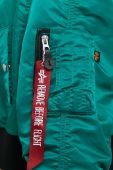 Куртка Alpha Industries MA-1 BOXY WMN жіноча колір зелений перехідна Куртка Alpha Industries MA-1 BOXY WMN жіноча колір зелений перехідна