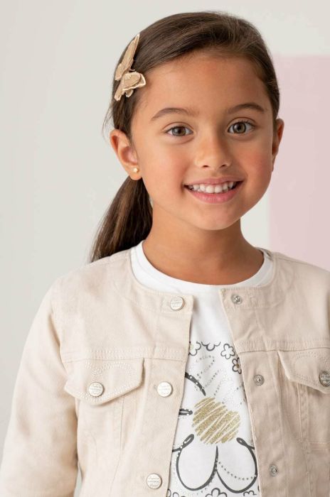 Дитяча джинсова куртка Mayoral колір бежевий (2974424) Дитяча джинсова куртка Mayoral колір бежевий (2974424)