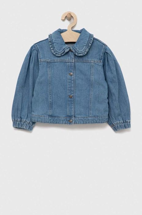 Дитяча джинсова куртка United Colors of Benetton колір блакитний (3173677) Дитяча джинсова куртка United Colors of Benetton колір блакитний (3173677)