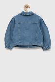 Дитяча джинсова куртка United Colors of Benetton колір блакитний (3173677) Дитяча джинсова куртка United Colors of Benetton колір блакитний (3173677)
