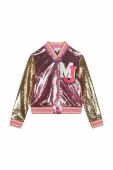 Дитяча куртка-бомбер Marc Jacobs колір рожевий