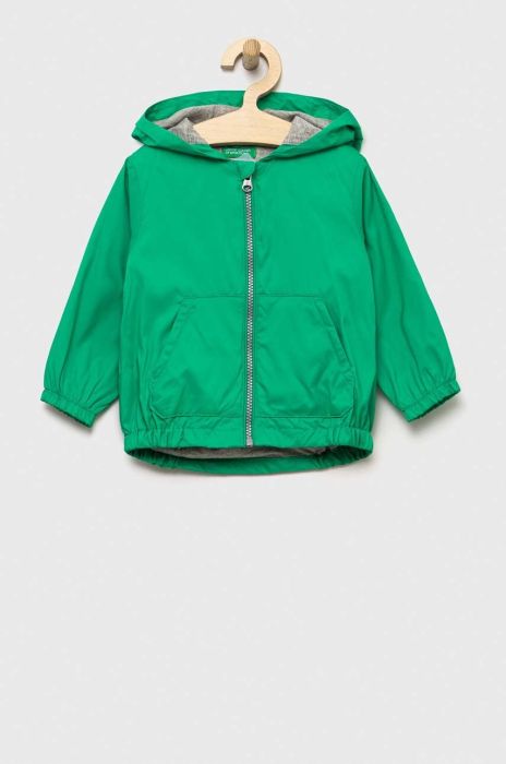 Дитяча куртка United Colors of Benetton колір зелений (3229500) Дитяча куртка United Colors of Benetton колір зелений (3229500)
