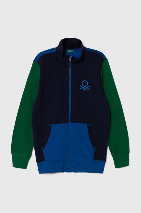 Дитяча бавовняна кофта United Colors of Benetton однотонна колір барвистий (3395542) Дитяча бавовняна кофта United Colors of Benetton однотонна колір барвистий (3395542)