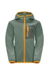 Дитяча куртка Jack Wolfskin ACTIVE JACKET K колір зелений