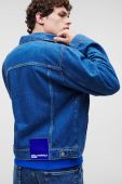 Джинсова куртка Karl Lagerfeld Jeans чоловіча перехідна колір блакитний Джинсова куртка Karl Lagerfeld Jeans чоловіча перехідна колір блакитний