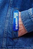 Джинсова куртка Karl Lagerfeld Jeans чоловіча перехідна колір блакитний Джинсова куртка Karl Lagerfeld Jeans чоловіча перехідна колір блакитний