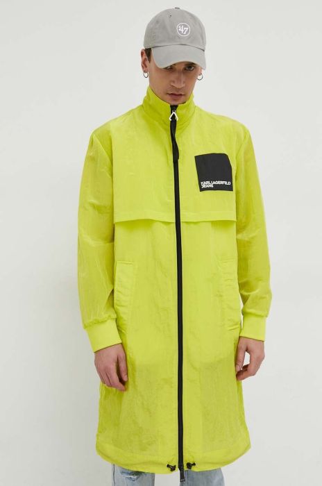 Куртка Karl Lagerfeld Jeans чоловіча колір зелений перехідна Куртка Karl Lagerfeld Jeans чоловіча колір зелений перехідна