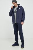 Дощовик adidas чоловіча колір синій перехідна Дощовик adidas чоловіча колір синій перехідна