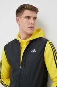 Спортивна безрукавка adidas Performance Own the Run колір чорний перехідна Спортивна безрукавка adidas Performance Own the Run колір чорний перехідна