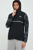 Бігова куртка adidas Performance колір чорний перехідна