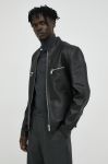 Шкіряна куртка Young Poets Society Luca чоловіча колір чорний перехідна Шкіряна куртка Young Poets Society Luca чоловіча колір чорний перехідна