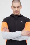 Бігова куртка Puma RUN Lightweight колір чорний перехідна Бігова куртка Puma RUN Lightweight колір чорний перехідна