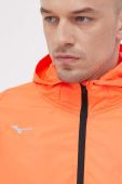 Бігова куртка Mizuno Alpha колір помаранчевий Бігова куртка Mizuno Alpha колір помаранчевий