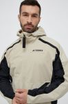 Куртка outdoor adidas TERREX Utilitas колір бежевий Куртка outdoor adidas TERREX Utilitas колір бежевий