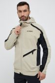 Куртка outdoor adidas TERREX Utilitas колір бежевий Куртка outdoor adidas TERREX Utilitas колір бежевий