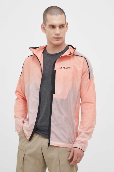 Вітровка adidas TERREX Agravic Windweave колір помаранчевий Вітровка adidas TERREX Agravic Windweave колір помаранчевий