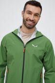 Куртка outdoor Salewa Puez Aqua 4 PTX 2.5L колір зелений