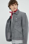 Джинсова куртка Wrangler чоловіча колір сірий перехідна Джинсова куртка Wrangler чоловіча колір сірий перехідна