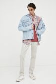 Джинсова куртка Wrangler чоловіча перехідна oversize колір блакитний (3168584) Джинсова куртка Wrangler чоловіча перехідна oversize колір блакитний (3168584)