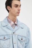 Джинсова куртка Wrangler чоловіча перехідна oversize колір блакитний (3168584) Джинсова куртка Wrangler чоловіча перехідна oversize колір блакитний (3168584)