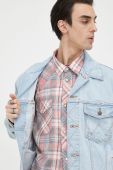 Джинсова куртка Wrangler чоловіча перехідна oversize колір блакитний (3168584) Джинсова куртка Wrangler чоловіча перехідна oversize колір блакитний (3168584)