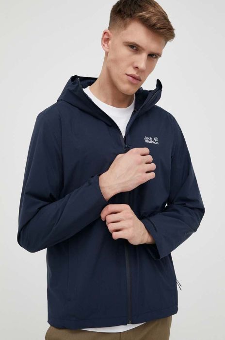 Куртка outdoor Jack Wolfskin Pack & Go Shell колір синій Куртка outdoor Jack Wolfskin Pack & Go Shell колір синій