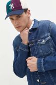 Джинсова куртка Tommy Jeans чоловіча колір синій перехідна Джинсова куртка Tommy Jeans чоловіча колір синій перехідна